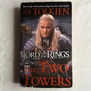 The Two Towers - Legolas Movie Cover JRR Tolkien Paperback 1965 Ballantine LOTR